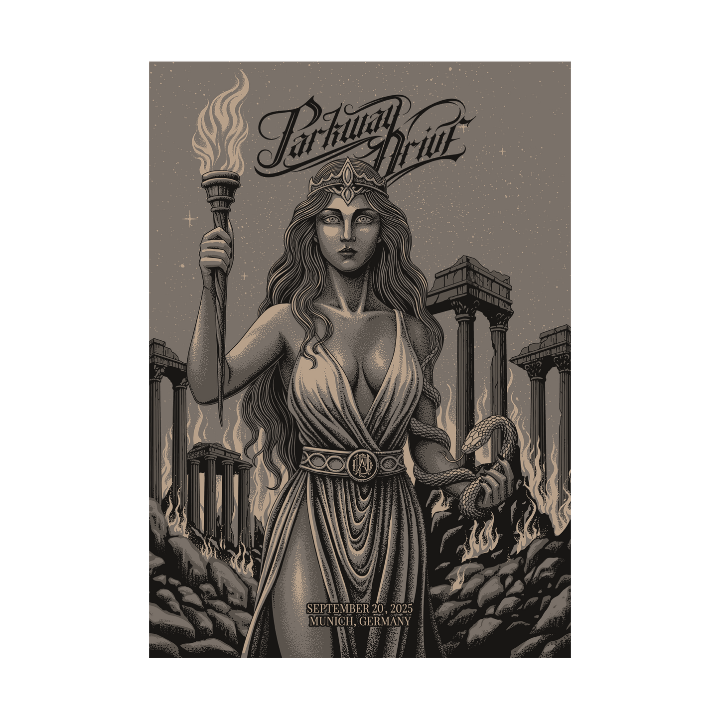 Parkway Drive (Munich) Screen Print Poster